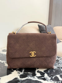 26C Suede Flap Bag