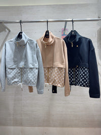 26S Monogram Accent Zip-Up Jacket