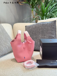 PRL Leather Bucket Bag