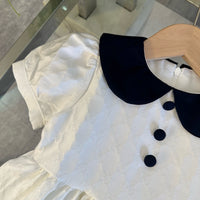 Jacquard Peter Pan Collar Dress