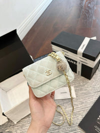 Velvet Mini Flap Bag