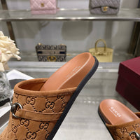 26S Horsebit Suede Mules