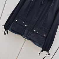 Gabardine Hooded Adenium Jacket