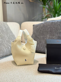PRL Leather Bucket Bag