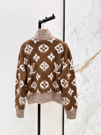 26S Brushed Monogram Zip-Up Jacket