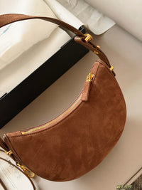 Arqué Suede Shoulder Bag