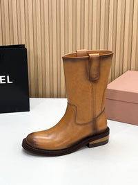 Foule Leather Booties