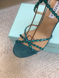Tequila Embellished Leather Sandals