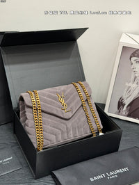 Suede Loulou Shoulder Bag