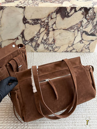 Suede Route Tote