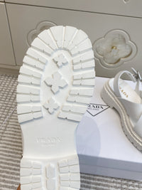 Crossover Platform Sandals