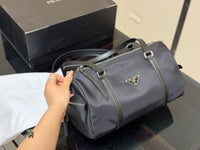 Re-Nylon and Saffiano Leather Duffel Bag