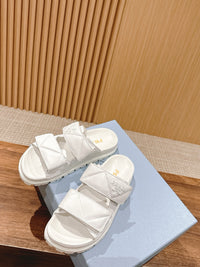 Padded Nappa Leather Slides