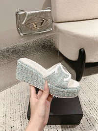 Platform Slide Sandals