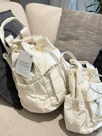 Lulu Convertible Drawstring Bucket Bag