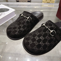 26S Horsebit Suede Mules