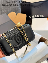 Long Vanity with Chain Lambskin