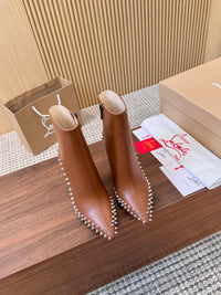 Kate Max Leather Ankle Boots