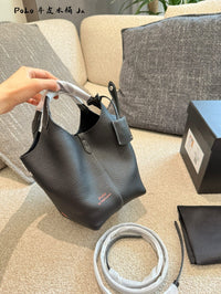 PRL Leather Bucket Bag