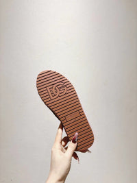 Nappa Leather Espadrille Sliders