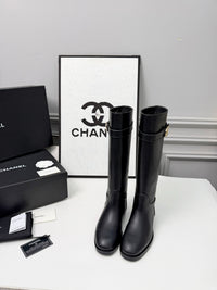 26B Logo Leather Boots