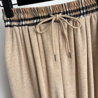 Check Hoodie Trousers Set