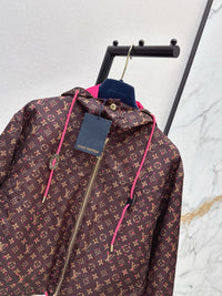 Monogram Hooded Windbreaker Jacket