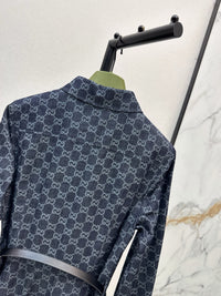 Monogram Jacquard Shirt Dress