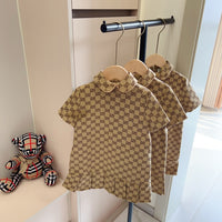 Monogram Pleated Dress