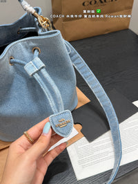 Denim Bucket Bag