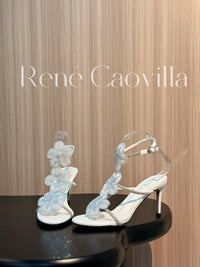 Caovilla Satin Floral Cleo Sandals