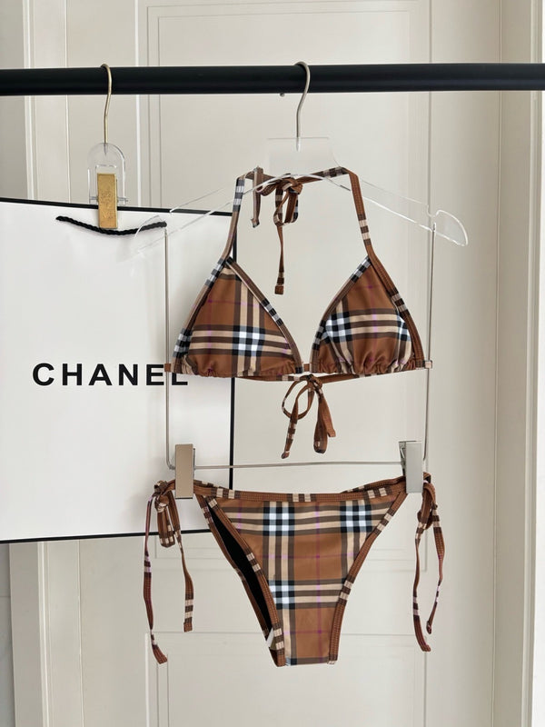 Vintage Check Bikini Set