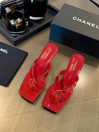 Camellia Thong Mules