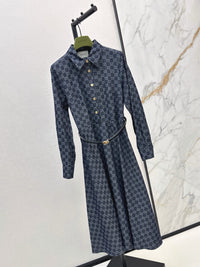 Monogram Jacquard Shirt Dress