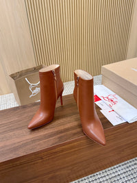 Kate Max Leather Ankle Boots