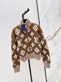 26S Brushed Monogram Zip-Up Jacket