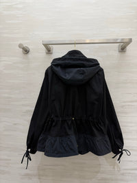 26S Adenium Hooded Gabardine Taffeta Jacket