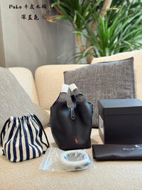 PRL Leather Bucket Bag
