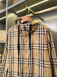 Reversible Check Hooded Jacket