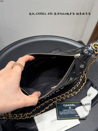 Shiny Quilted Hobo Bag