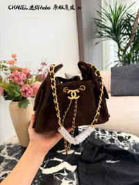 Suede Hobo Bag