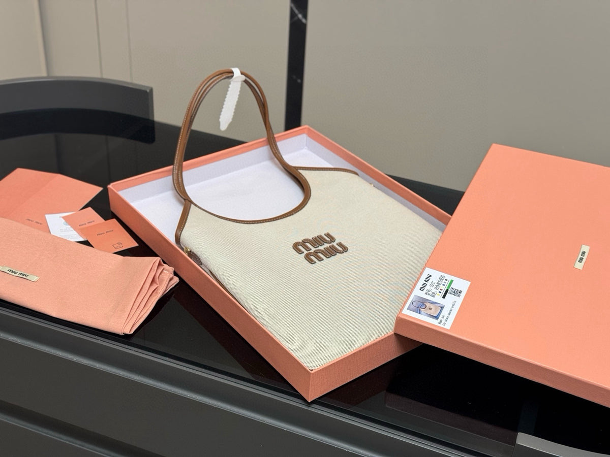Canvas Leather Ivy Tote Bag