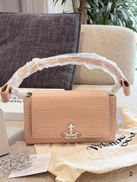 Hazel Croc-embossed Shoulder Bag
