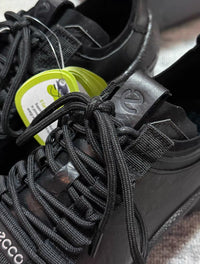 ECCO Black Leather Comfort Sneakers
