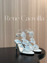 Caovilla Satin Floral Cleo Sandals