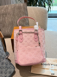 Monogram Denim Tote