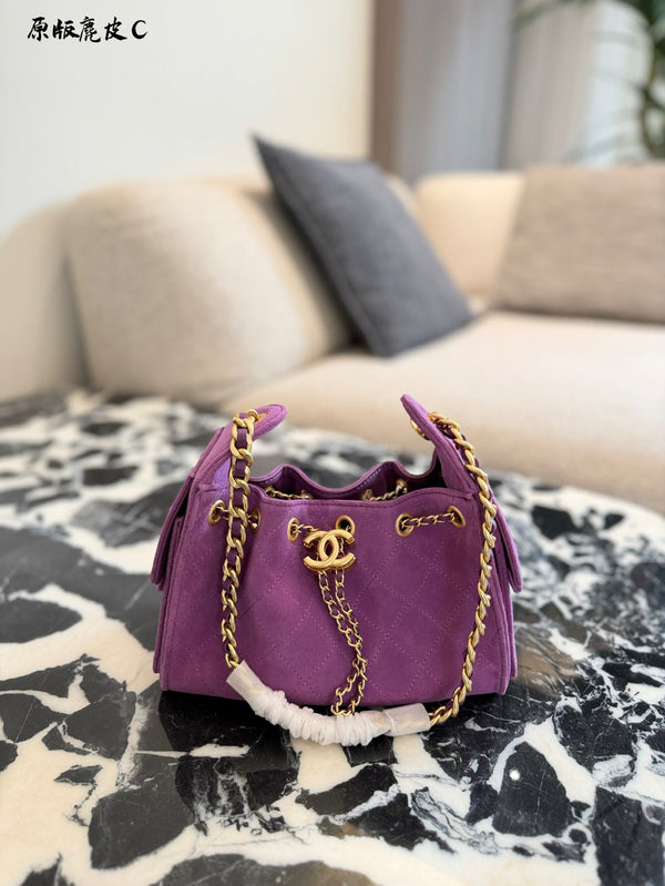 Suede Hobo Bag