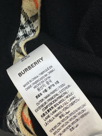 Check Trim Wool Cardigan