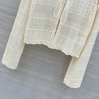 Openwork Knit Cardigan