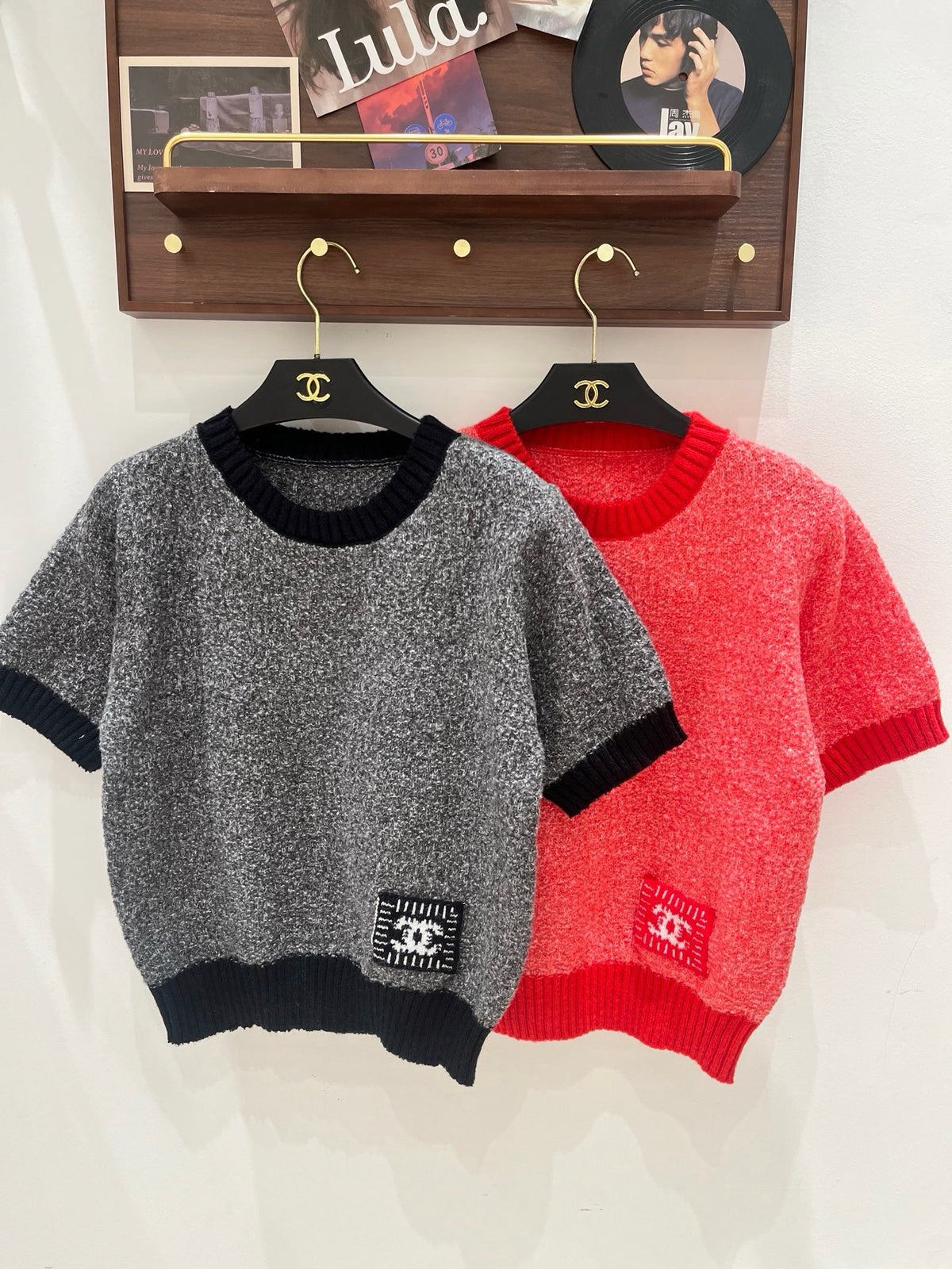 Logo Short Sleeve Sweater